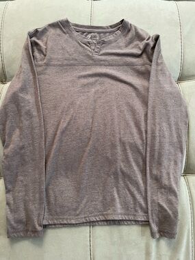 7 For All Mankind Men's Taupe/Brown Crewneck Sweater